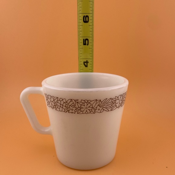 Vintage, Woodland Brown Mugs 1410 by Pyrex, Set of 6 - Picture 5 of 7